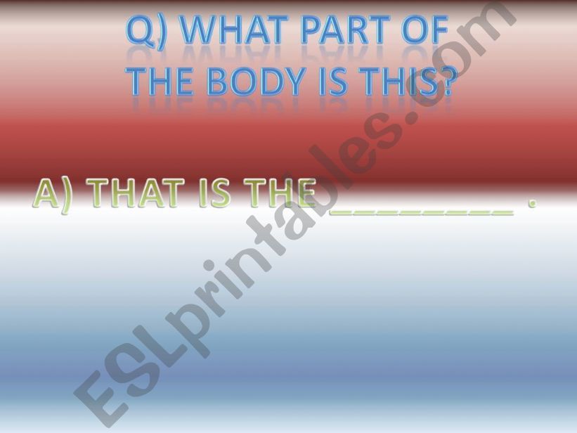 body parts powerpoint