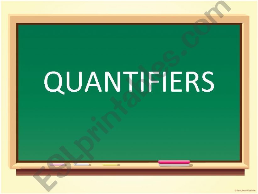 Quantifiers powerpoint