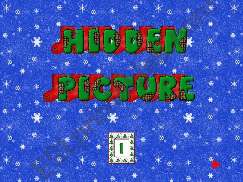 Christmas Hidden Picture powerpoint