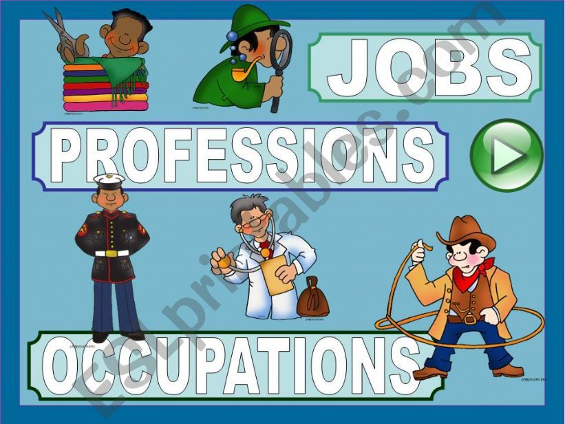 Jobs, Professions, Occupations Part 1
