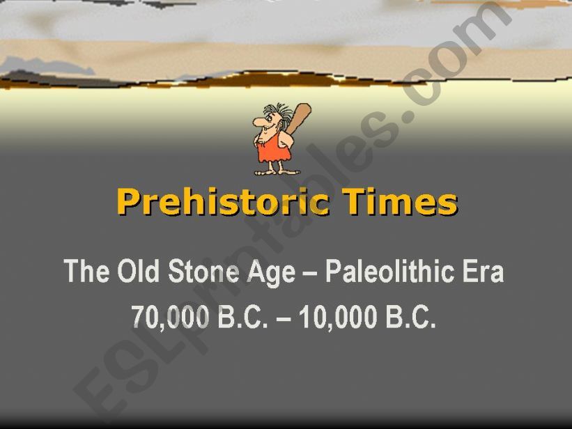Old Stone Age  powerpoint