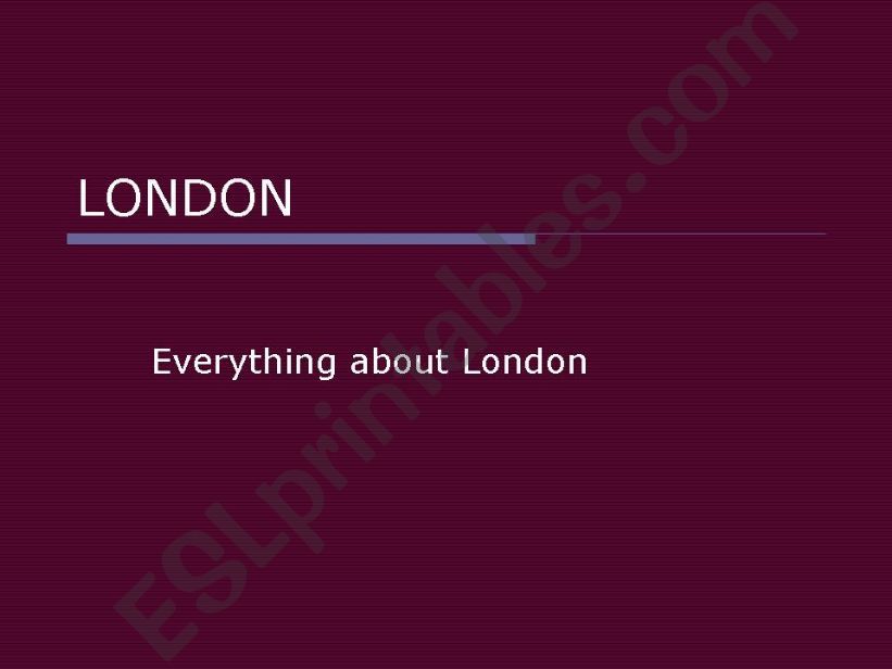 London powerpoint