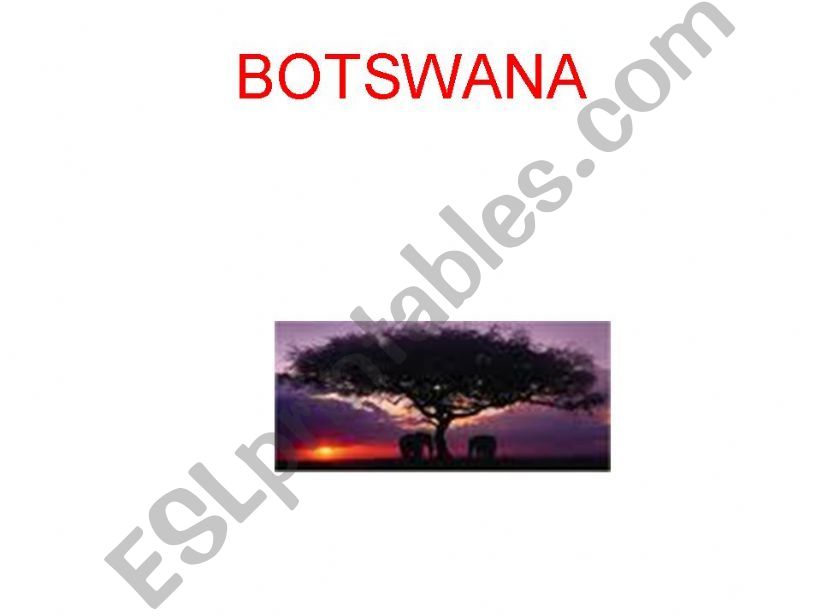 English speaking countries: Botswana