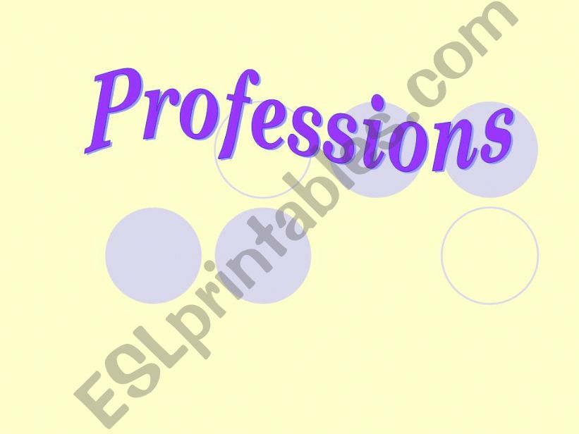 professions powerpoint