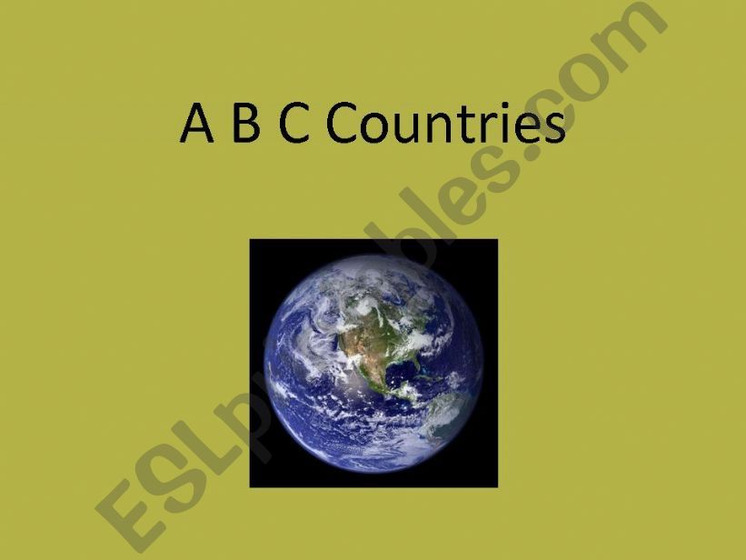 ABC Countries powerpoint