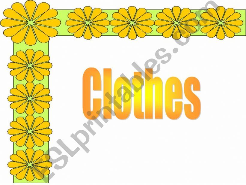 Clothes powerpoint