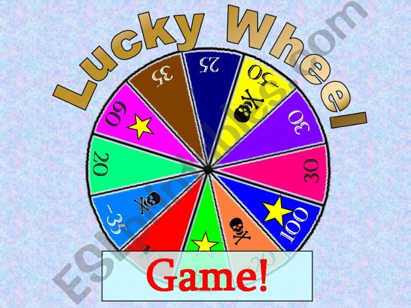 Ailments & health. Lucky wheel PPT game - powerpoint game