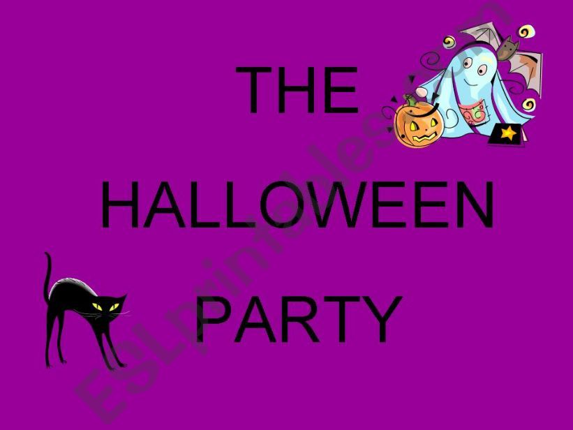 The Halloween Party powerpoint