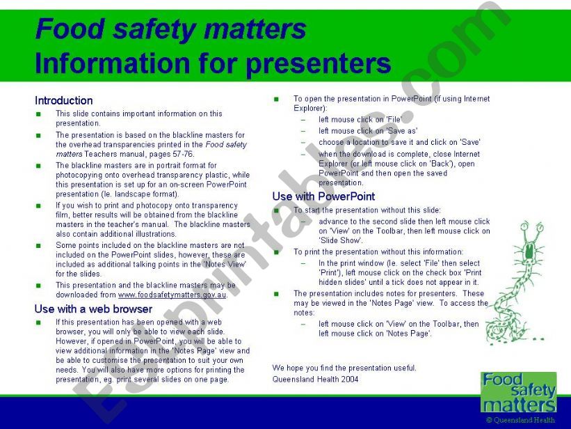 Food powerpoint