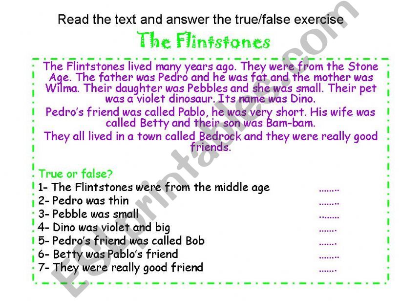 THE FLINTSTONES powerpoint