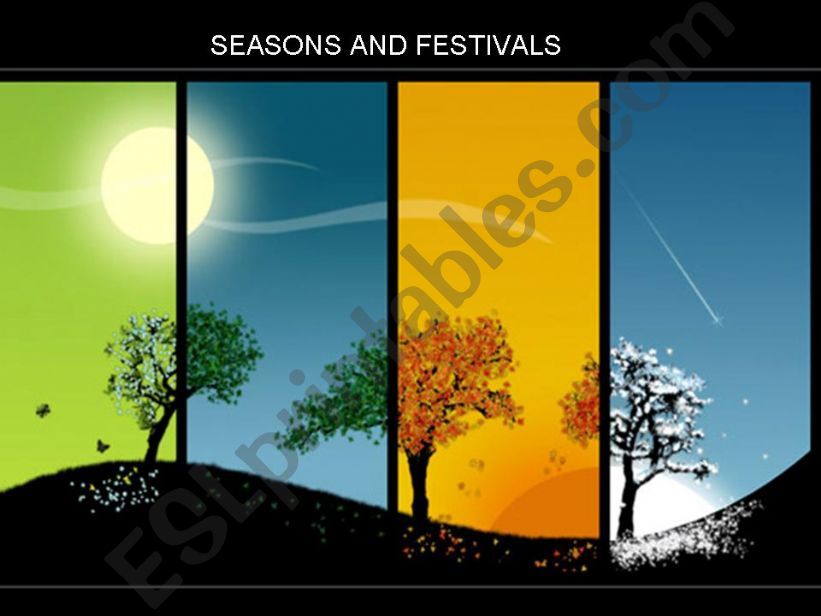 Seasons and Festivals  powerpoint
