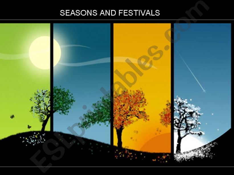 Seasons and Festivals  powerpoint