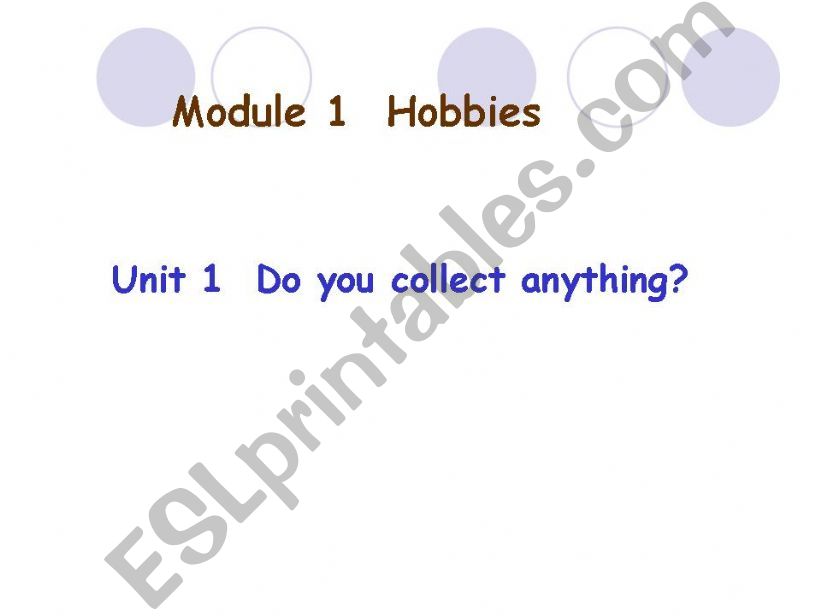 Hobbies powerpoint