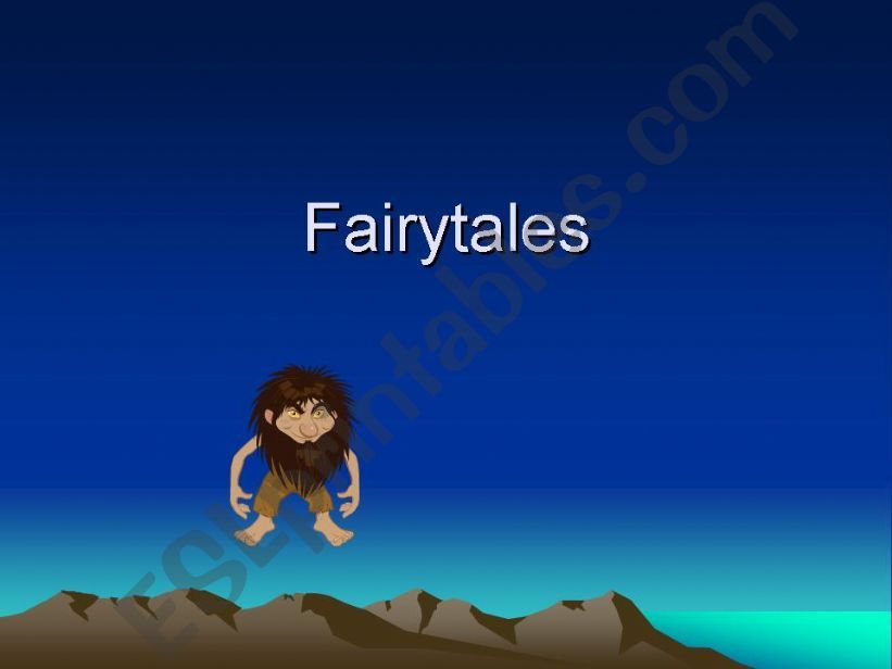 The Fairy Tale  genre powerpoint