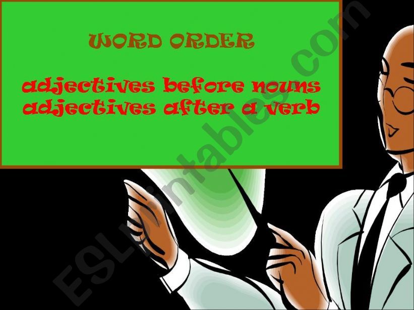 WORD ORDER powerpoint