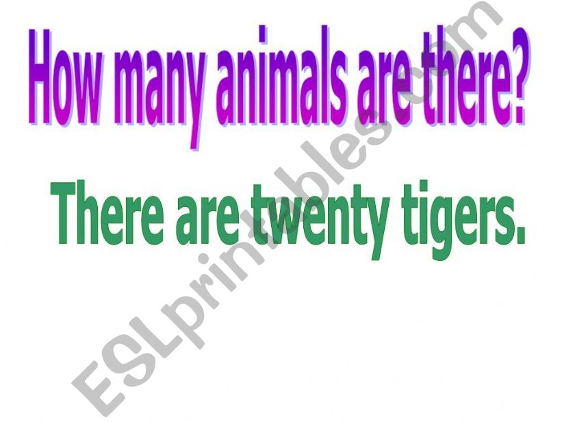 How many animals are there? powerpoint
