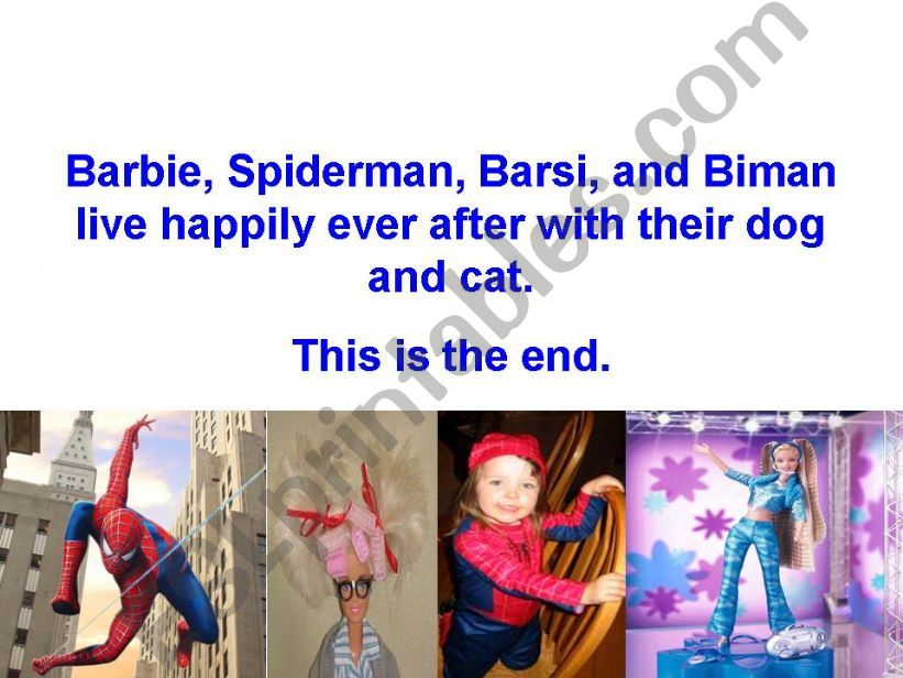 Spiderman and Barbie powerpoint