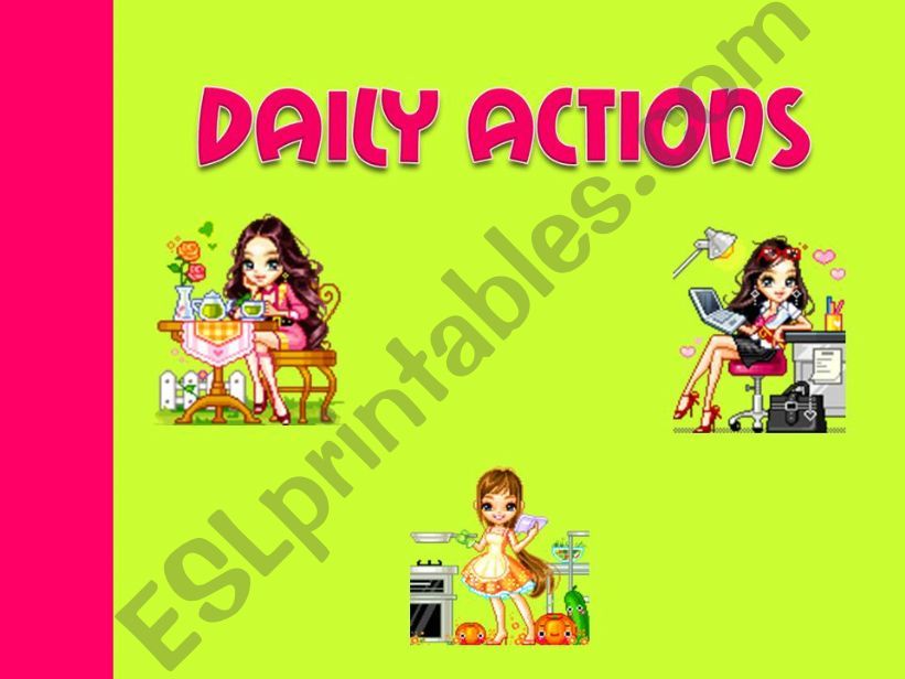 Daily actions powerpoint