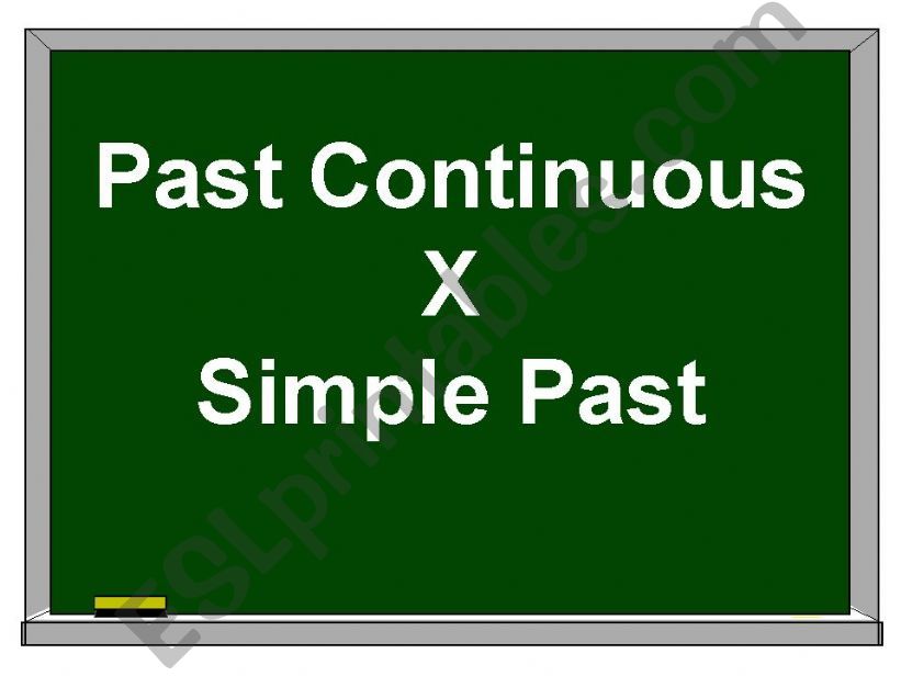 Past Continuous X Simple Past powerpoint
