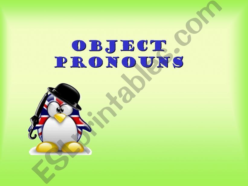 object pronouns - First part powerpoint