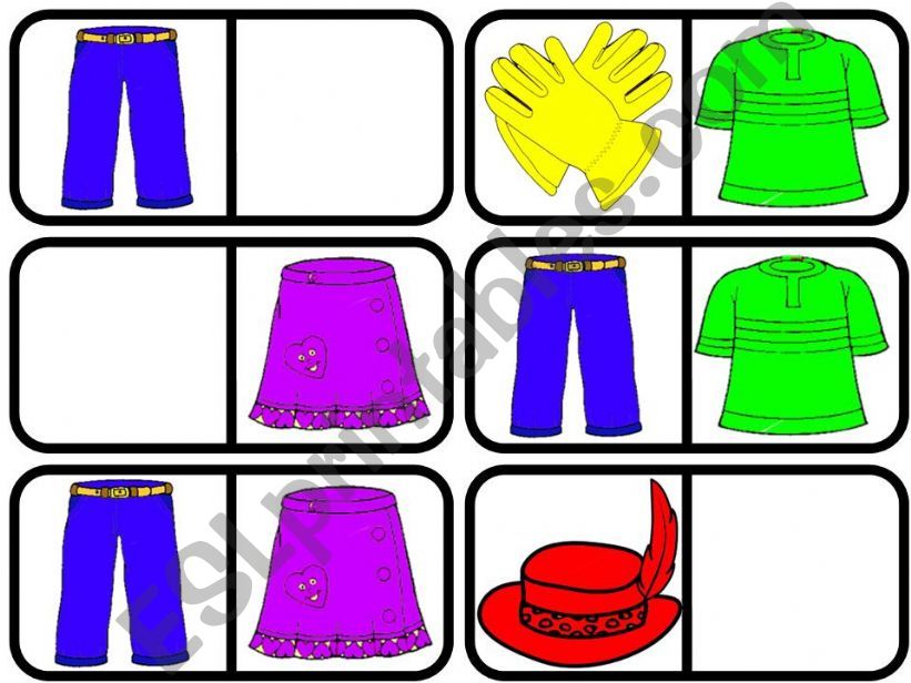 Domino clothes powerpoint