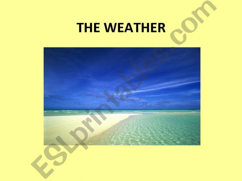 The Weather powerpoint