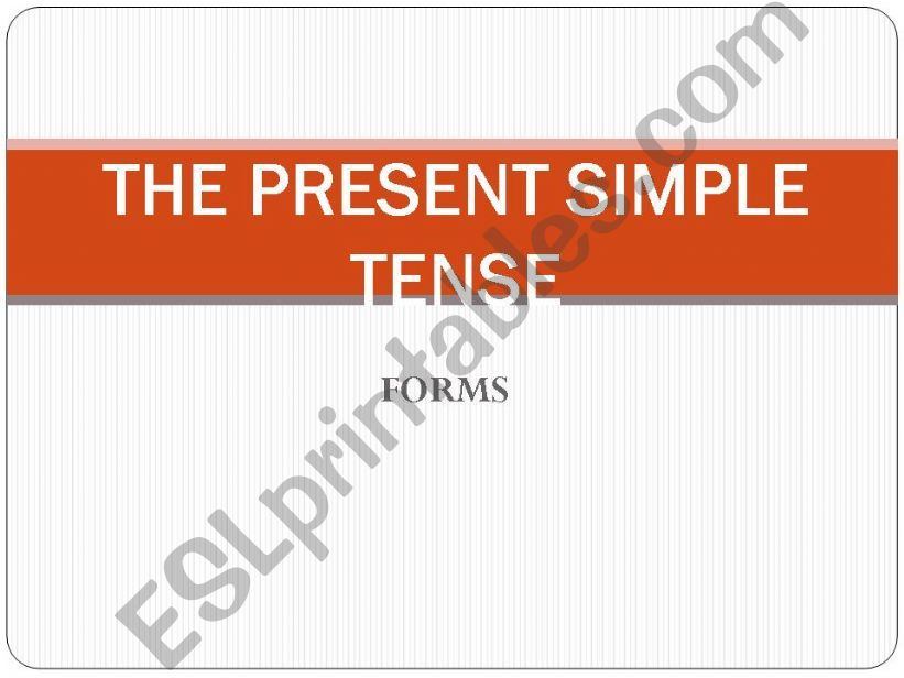 Present Simple Tense-presentation
