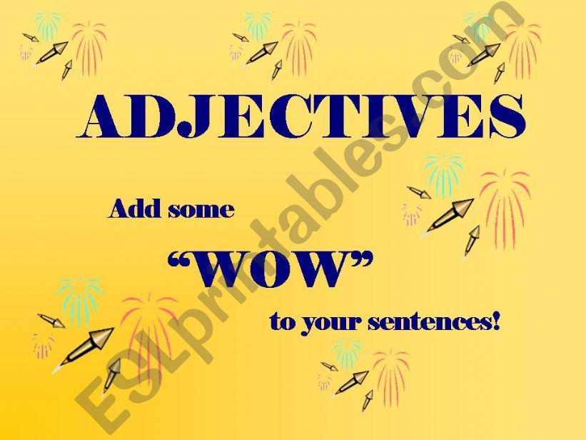 Adjectives powerpoint