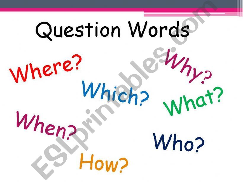 Question words powerpoint