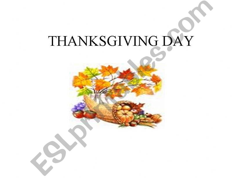 THANKSGIVING DAY powerpoint