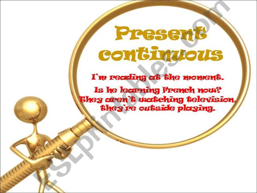 PRESENT CONTINUOUS powerpoint