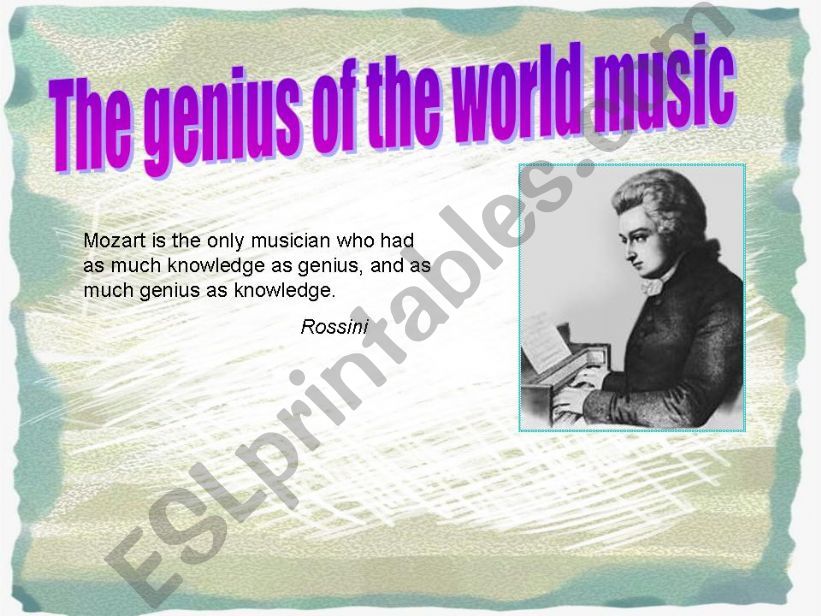 W.A.Mozart powerpoint