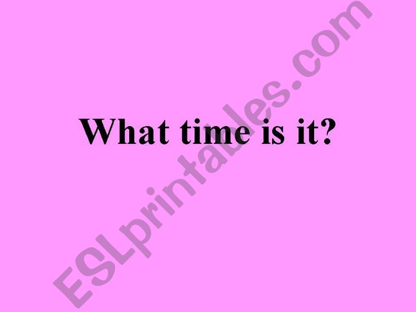 Time powerpoint