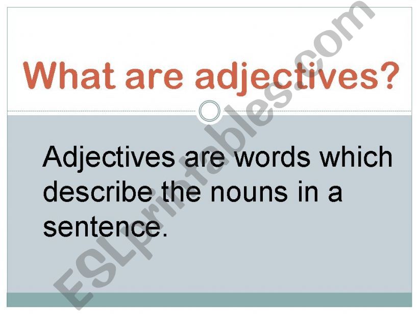 Comparative and Superlative Adjectives 