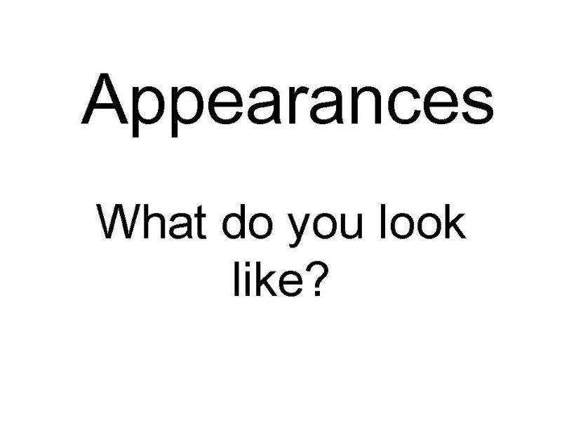 what do you look like powerpoint