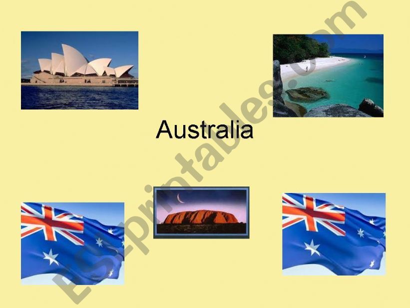 Quiz on Australia powerpoint