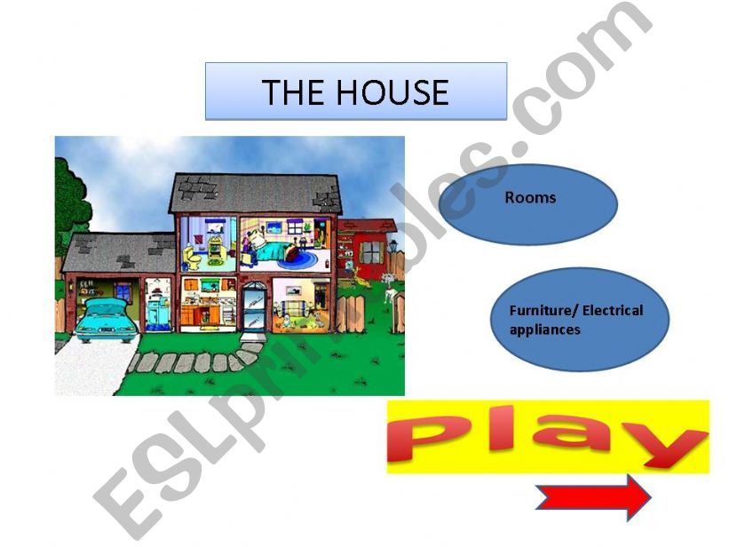 The House (rooms, furniture and appliances)