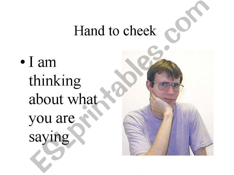 Body Language powerpoint