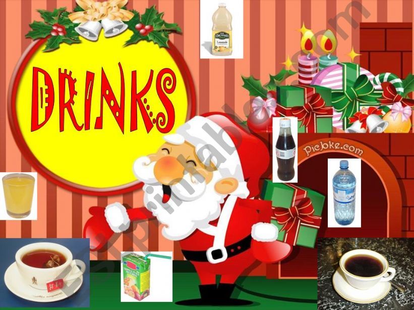 Christmas drinks with SOUND powerpoint