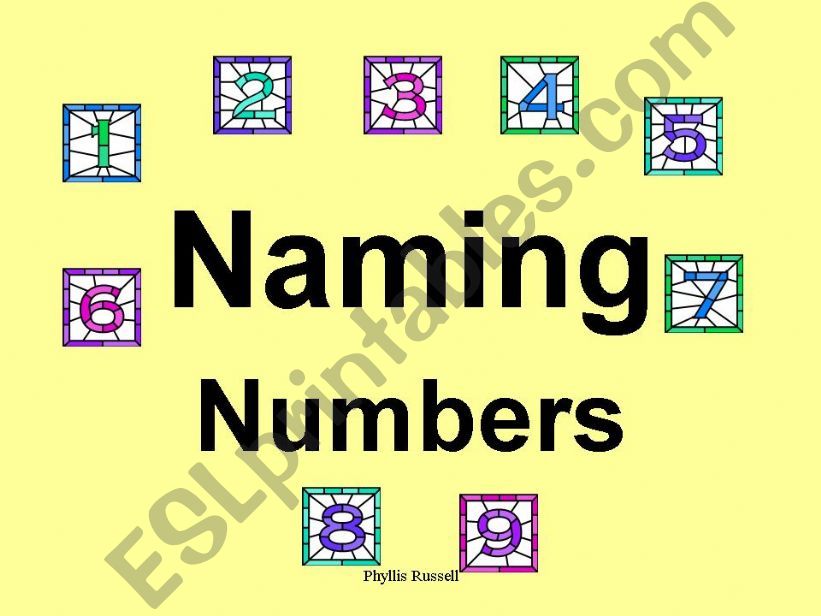 Naming Numbers powerpoint