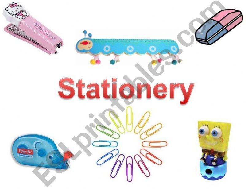 Statonery and numbers 11-21 practice