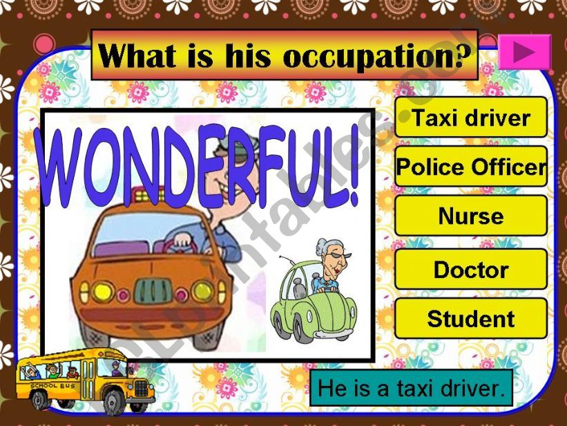 JOBS/OCCUPATION (*17 slides*) with animated pics