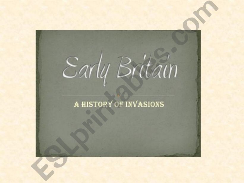 Early Britain powerpoint