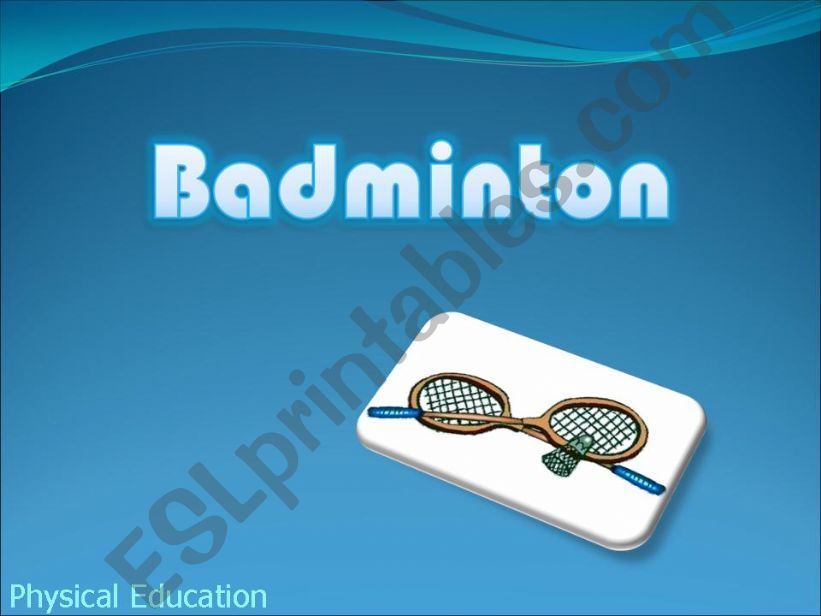 Badminton powerpoint