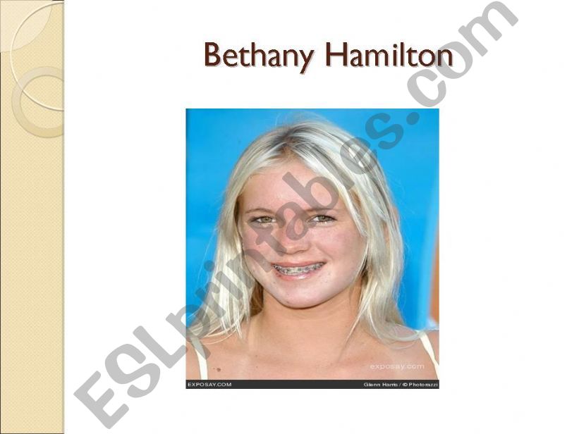 Bethany Hamilton - reading powerpoint
