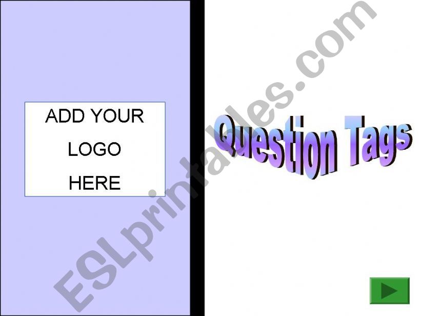 QUESTION TAGS powerpoint