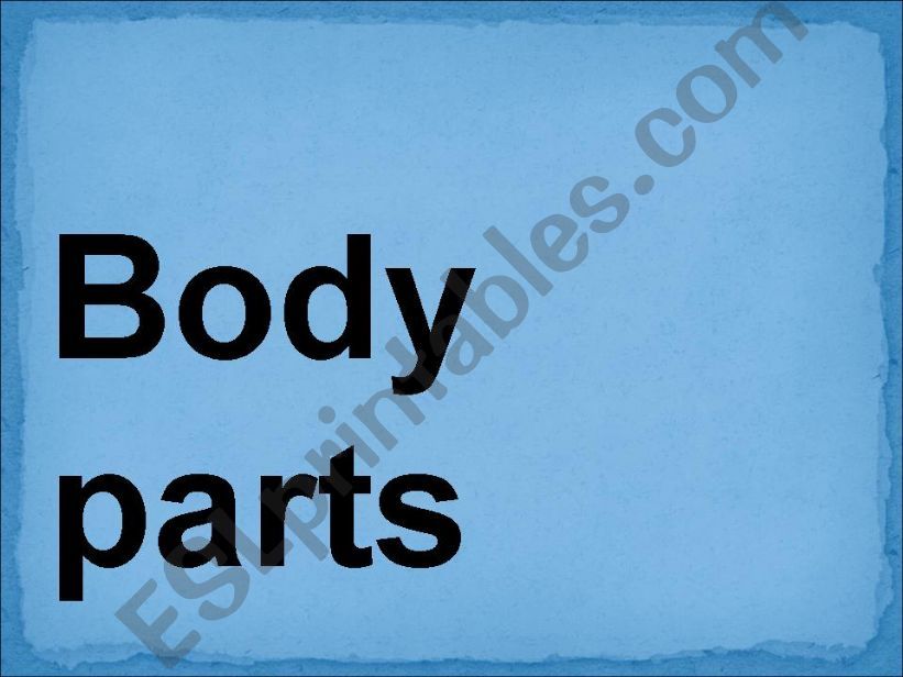 body parts powerpoint