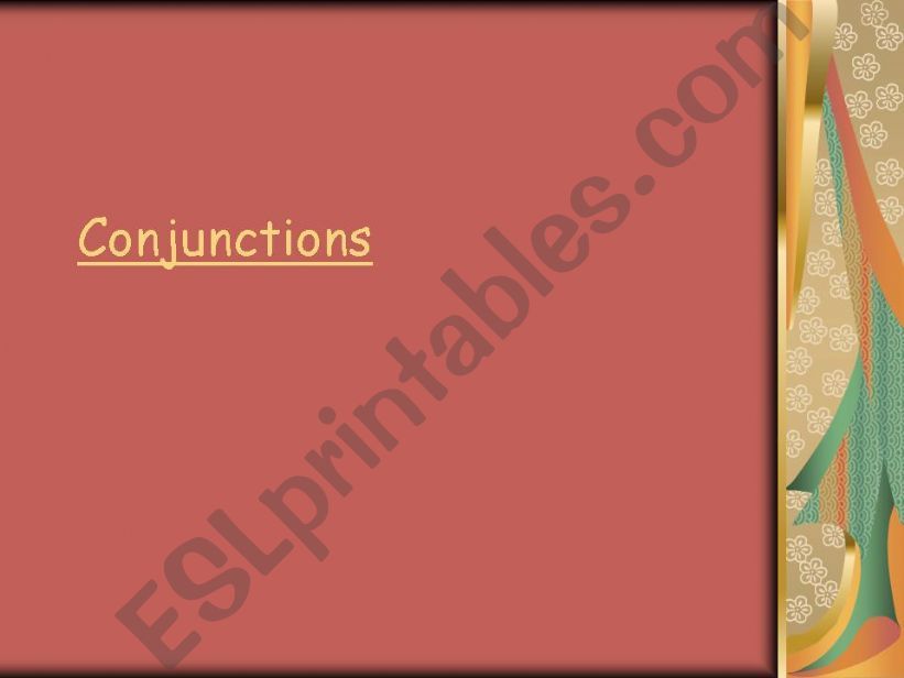 Conjunctions powerpoint