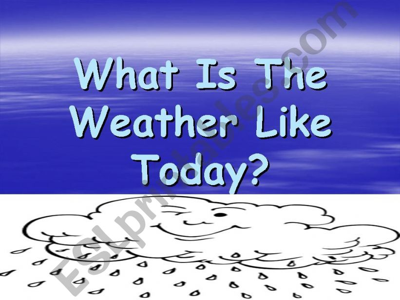 What Is The Weather Like Today???