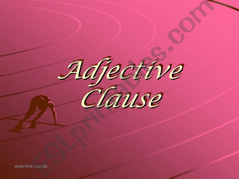 adjective clause powerpoint